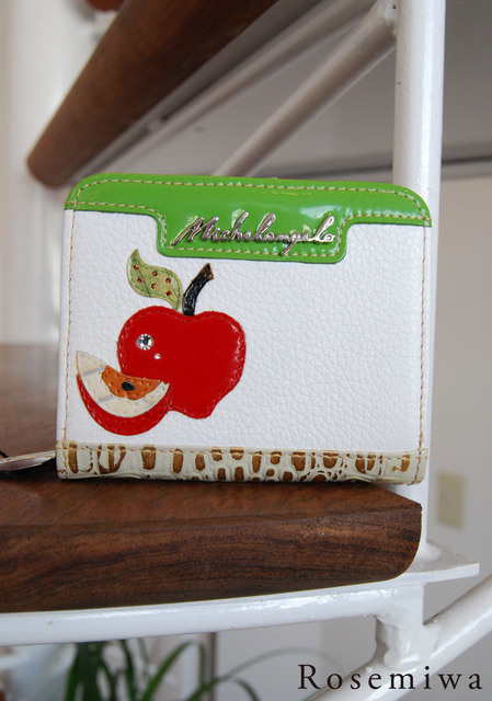 アビステ ミケランジェロ りんごの二つ折り財布 | Rosemiwa ロゼ・ミワ ...
